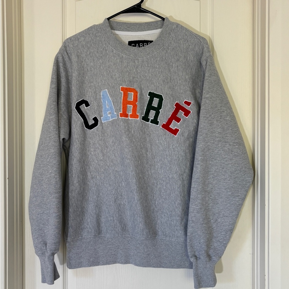 Carr Paris Colorblock Patchwork Logo Sweatshirt G… - image 1